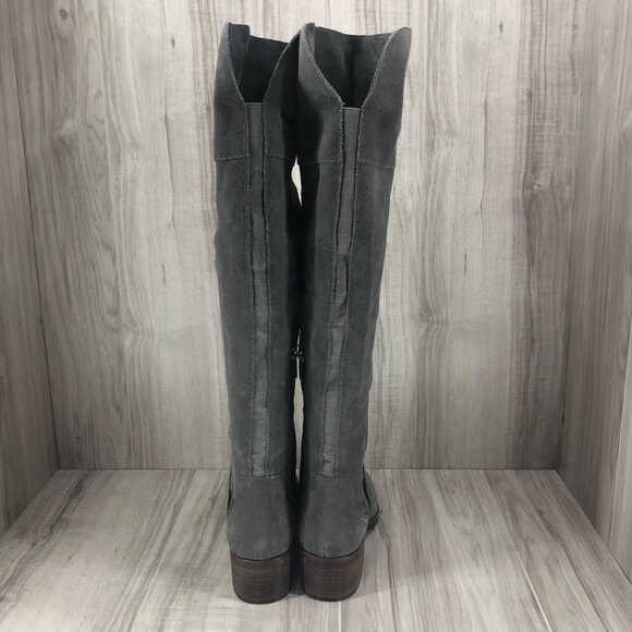 Vince Camuto OTK Boots Womens 8.5M Kochelda Gray Suede Over The Knee - Picture 10 of 12